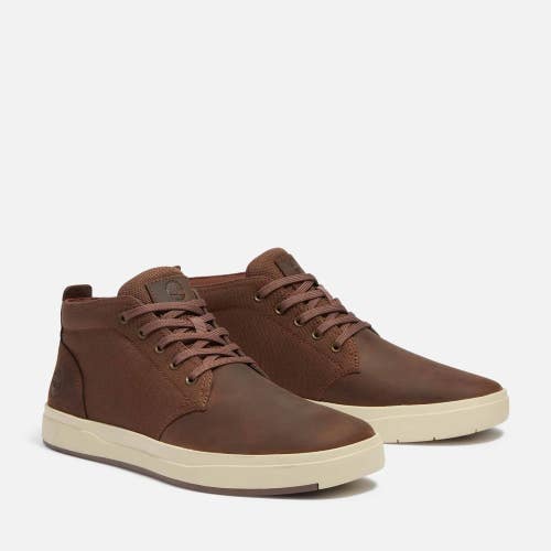 Timberland Davis Square Sneakers Men's US 13 Brown Leather Casual Shoes MEW1666
