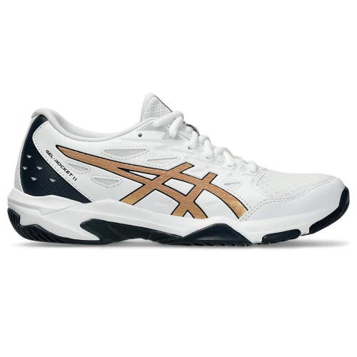 Asics Gel-Rocket 11 1072A093-104 Womens US 11B White Volleyball Shoes HTAT1455
