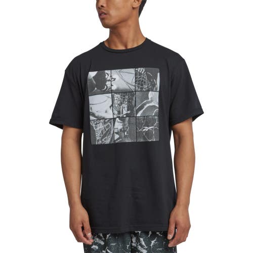 Reebok Above the Rim Basketball T-Shirt Men's XL Black Graphic Pullover FTS1623