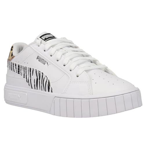Puma Cali Star Summer Roar 383185-03 Girls US 6.5 White Platform Shoes HTAT1417