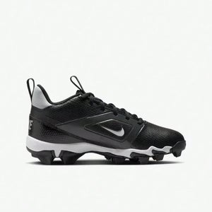 Nike Alpha Menace 4 Shark FQ4012-001 Kids 10 Black White Football Cleats HAM743