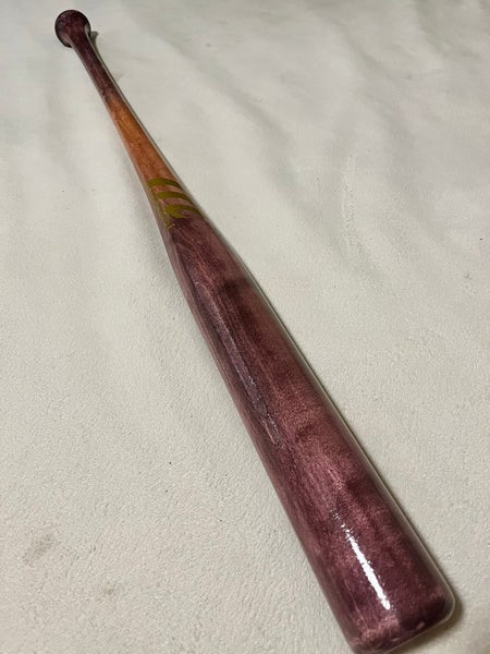 Marucci 34”/31.5oz Pro Cut Maple Wood Baseball Bat Custom Blem Natural Dark Cherry/Gold