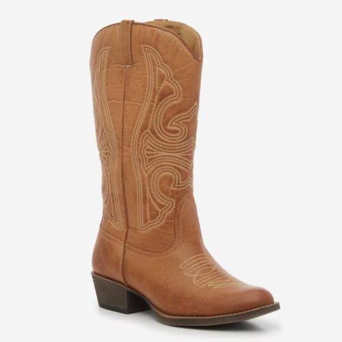 Coconuts by Matisse Legend Women's US 7 Brown Mid-Calf Western Boots HTAT1429