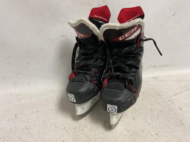 Used CCM JETSPEED FT475 Junior Hockey Skate Black Junior 02 11855-S000206600