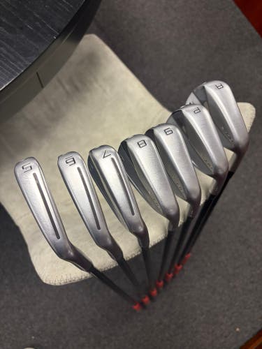 Men's 2023 TaylorMade 2023 P770 Right Handed Iron Set Stiff Flex (7 Clubs) #5 - #9, PW, AW (Used)