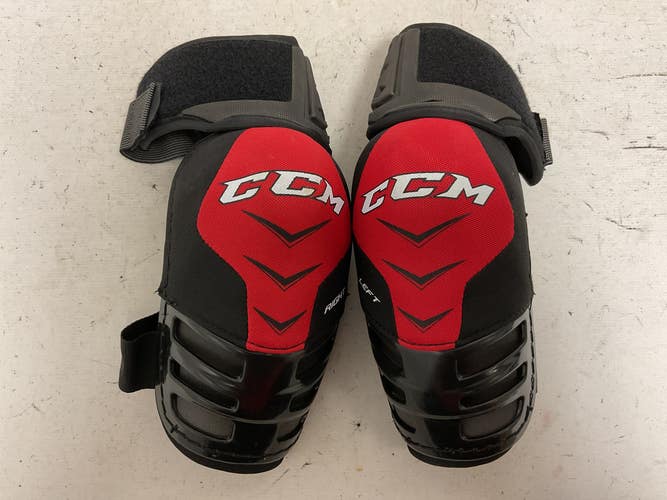 Used CCM QLT250 LE Senior Elbow Pads Black And Red MD 11855-S000204040