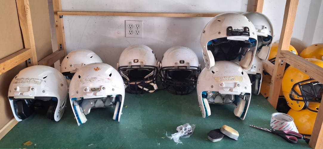 1 bundle of white helmets (Used)