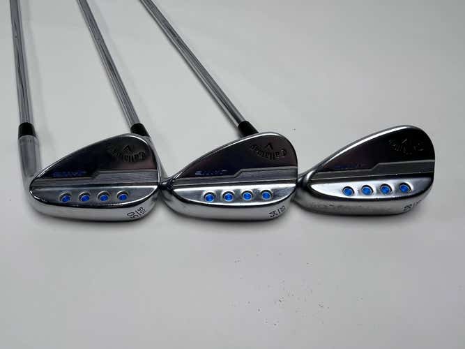 Callaway Jaws MD5 Platinum Chrome Wedge Set 50* 10 54* 10 58* 10 S300 Stiff RH