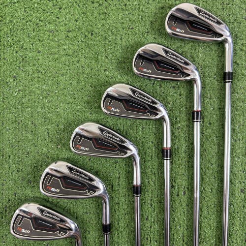 READ Taylormade RSi1 Iron Set 4-9 Reax 90g Steel Regular Flex +1/2 Long