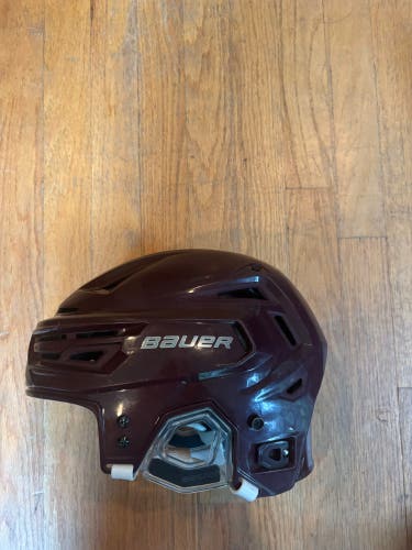 Marron Culver Medium Bauer Re-Akt 150 Helmet Pro Stock (Used)