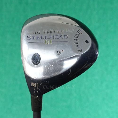 LH Callaway Big Bertha Steelhead III 10 Driver Aldila NVS 45 Graphite Seniors