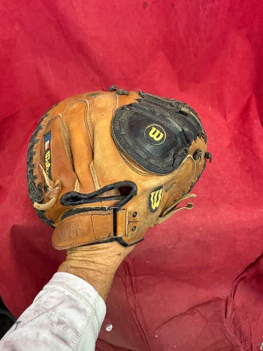 Baseball Catcher’s Mitt: Wilson Pro 500. Custom fit., Sz 30.5