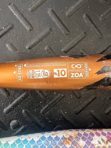 2022 DeMarini Zoa Composite USSSA Certified Bat (-10) 16 oz 26" (Used)