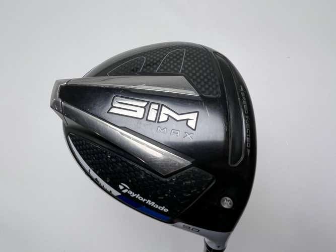 TaylorMade SIM MAX Driver 9* Fujikura Ventus Blue 6-S Stiff Graphite Mens RH