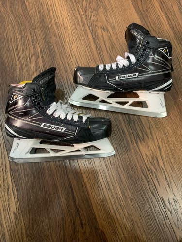 Bauer Supreme 1S Hockey Goalie Skates Wide Width 9.5 (Used)