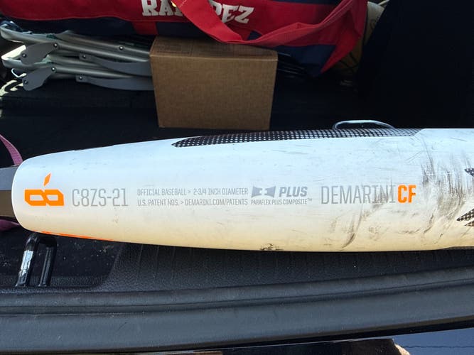 2021 DeMarini CF Composite USSSA Certified Bat (-8) 22 oz 30" (Used)