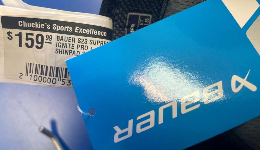NEW! Bauer Supreme Ignite Pro+ Shin Guards - Senior