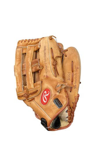 Used Rawlings PLAYER PREF BB/SB Glove RH Throw Yellow 13 1/2" 11846-S000107347