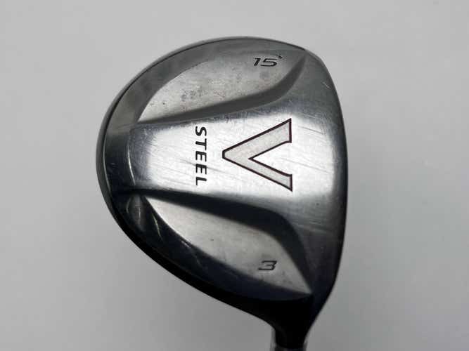 TaylorMade V Steel 3 Fairway Wood 15* Grafalloy Blue Extra Stiff RH
