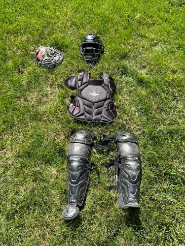 COMPLETE All Star System 7 Axis Catcher's Set with GLOVE (Used)
