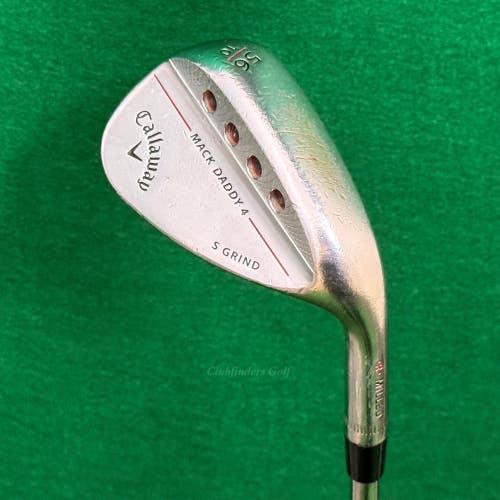 Callaway Mack Daddy 4 Chrome 56-10S 56 Sand Wedge Stepped Steel Wedge Flex
