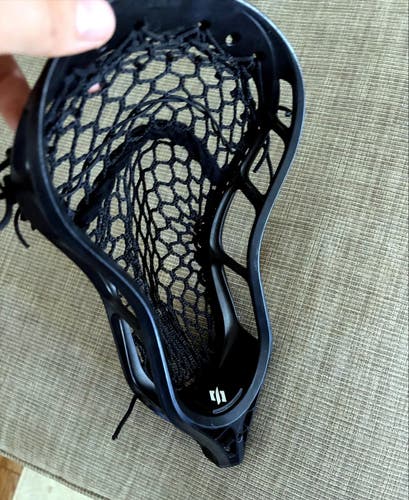 StringKing Mark 2D Lacrosse Head - Black - Strung - Like New
