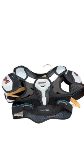 CCM Hockey Shoulder Pads JetSpeed Control Junior Medium Good Condition