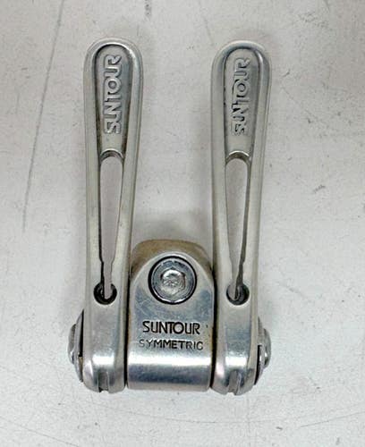Vintage Suntour Symmetric Silver Aluminum Direct Road Bike Shift Levers CLEAN