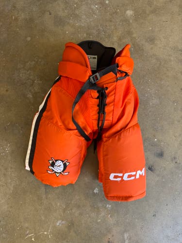 Anaheim Ducks Orange Large CCM HP45 Hockey Pants (Used)