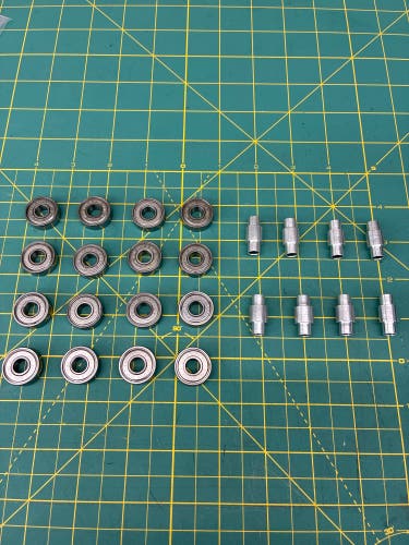 Killer Bees Roller Hockey Inline Skates 608Z J ABEC 3 bearings + spacers kit [ 24 piece kit ] VTG