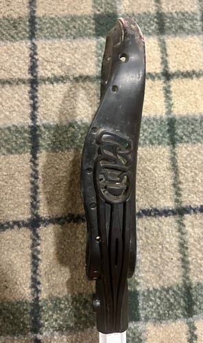 Vintage rare black Brine MD lacrosse stick defense head with middie shaft magic