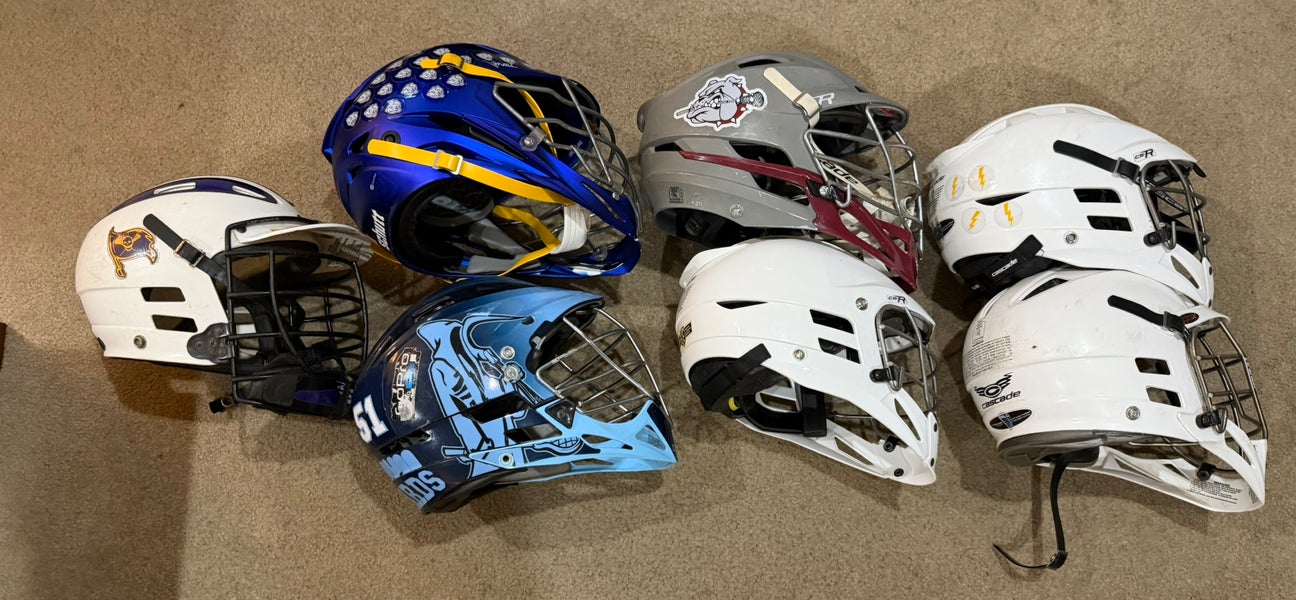 Lacrosse helmet bundle of 7!