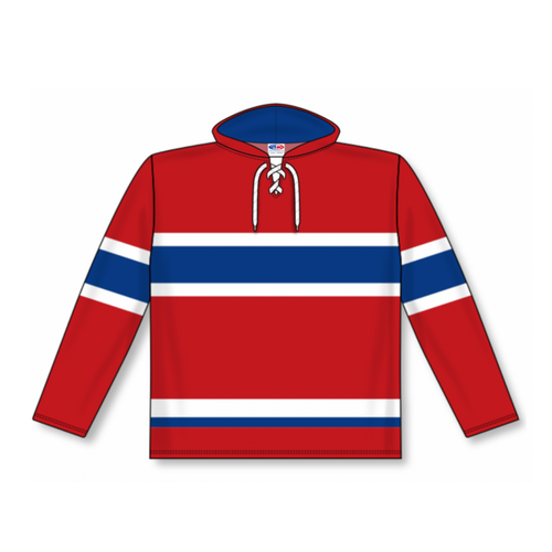 Montreal Canadiens Jersey Hoody by Athletic Knit (New) - Adult Sizes