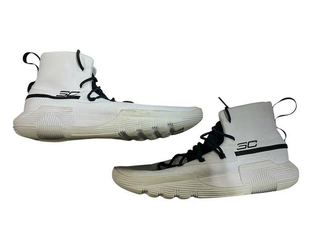 Used Under Armour STEPH CURRY Basketball Shoes M White Senior 10.5 11873-S000240341