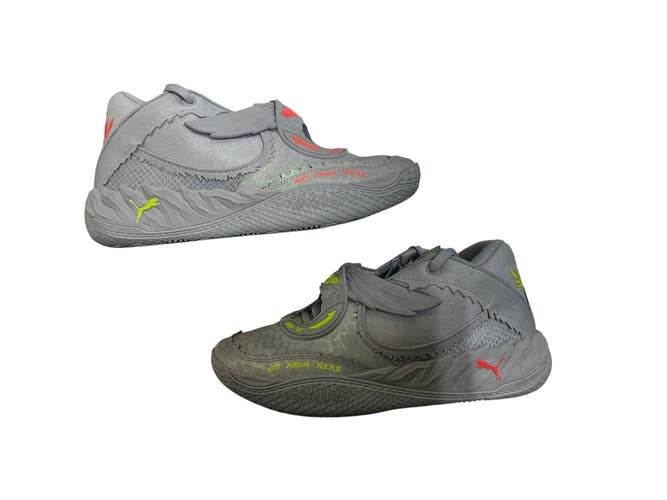 Used Puma MELO Basketball Shoes M Grey Senior 7.5 11873-S000242978