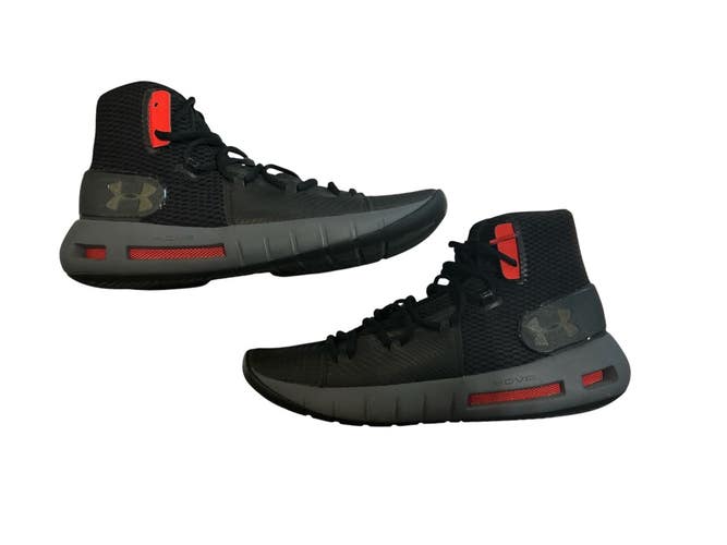Used Under Armour HOVR Basketball Shoes M Black Senior 8.5 11873-S000242591
