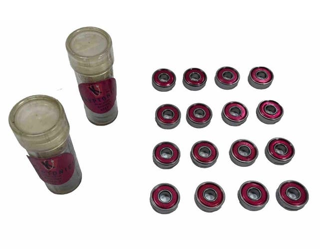Kryptonics RED 608Z OIL (16-pack) TUBES Inline Roller Hockey Wheel Precision Bearings
