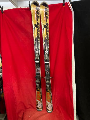 Skis: Nordica 170 cm All Mountain Skis With Bindings (Used)