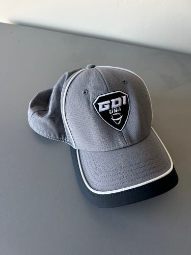 Gray GDI Goaltending Hockey Adult Unisex Large/Extra Large Under Armour Hat (Used)