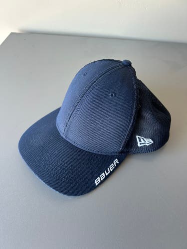Bauer Blue Adult Unisex Medium/Large New Era Hat (Used)
