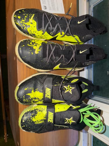 Nike Air Zoom Diamond Elite High Top Molded Cleats and low top turfs shoes 10.5 size