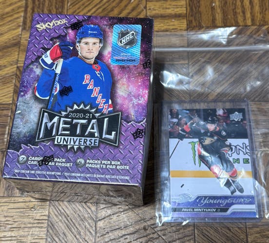 20-21 skybox metal hockey blaster and 23-24 Mintyukov yg