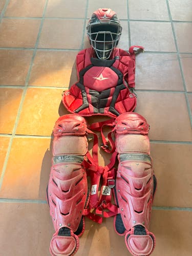Used  All Star System 7 Axis Catcher's Set