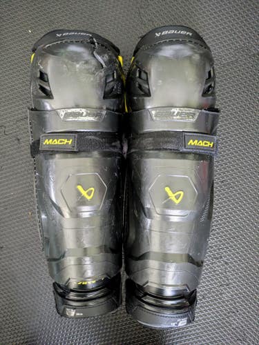 Senior Bauer Supreme Mach 15" Shin Pads (Used)