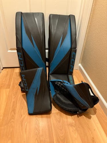 Black Sharks Teal Total Custom CCM AXIS XF 32 +1 Full Set