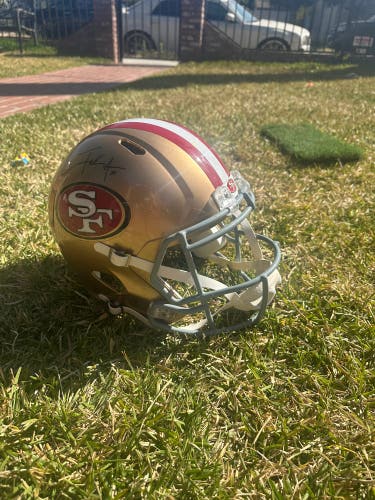 Frank Gore San Francisco 49ers Autographed Fanatics Authentic Riddell Speed Authentic
Helmet