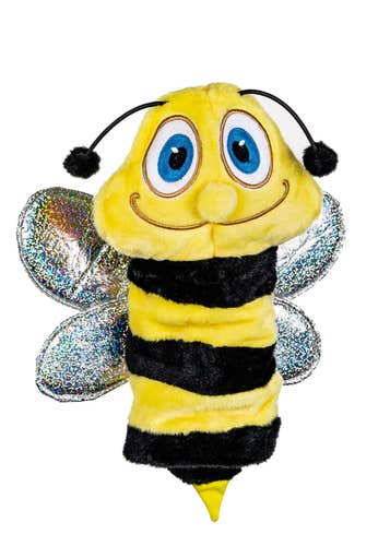 NEW Daphnes Headcovers Bumble Bee Hybrid Golf Headcover w/ Drawstring