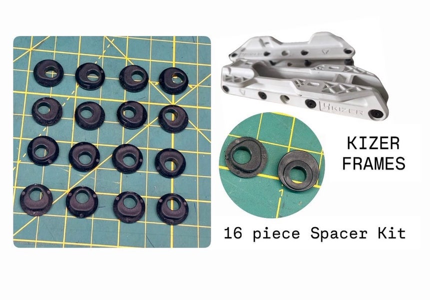 KIZER Flux 16 Pack Nylon Spacers Trinity 4x90 3x100 Inline Aggressive Freestyle Skates Frame Chassis