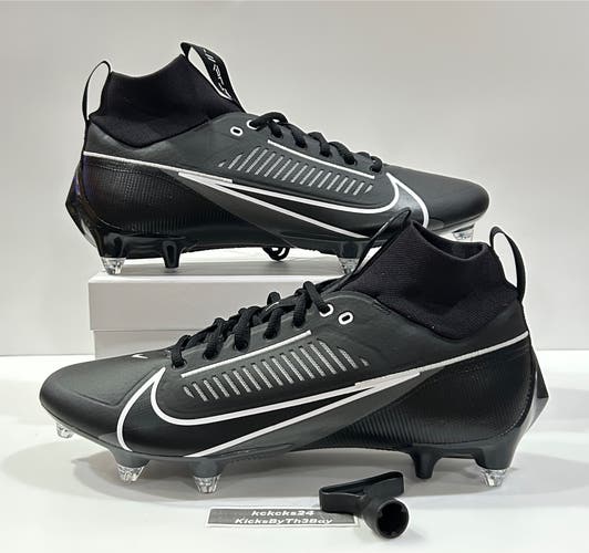 Size 14 Nike Vapor Edge Pro 360 D Football Cleats Black FJ7023-001 Detachable
