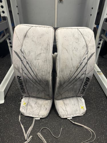BUNDLE - Small Bauer Vapor 3X Goalie Leg Pads (Used) and CCM Premier Regular (Used)